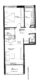 Moderne 2-Zimmer City-Wohnung mit Balkon - Grundriss-Expo